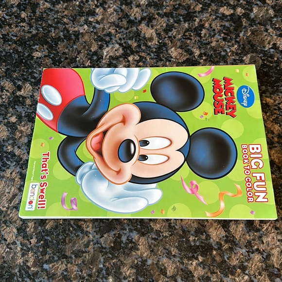 Disney Mickey Mouse Big Fun Book To Color Brand New - Picture 3 of 4